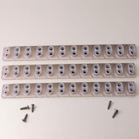 Molded Openings Conductive Rubber Strip Narrow Bar Conductive Keyboard Strip