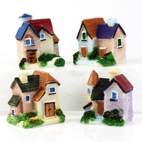 Miniature European Villa House Model for Micro Landscape DIY Assembly