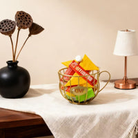 Nordic Style Snack and Candy Storage Rack for Coffee Shop Table Display