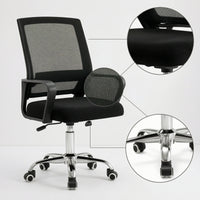 Mesh Office Chair with Armrests Ergonomic Computer Desk Chair Breathable Furniture for Adults, Students, Study