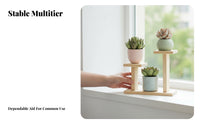 Tiered small potted plants Rack Multi-Tier Design Tiered Display shelf areaSaving