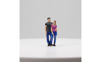 Miniature Couple Figurine Painted Couple Figurine Detailed Resin Figure for Hobbyists, Collectors, Dioramas, Street Scenes, Architectural Mockups