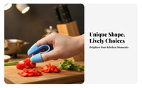 2 Pieces Silicone Finger Protector Easy to Clean Heat Resistant Finger Protector Anti-Scald Grip Long-Lasting Silicone Finger