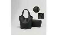 Bucket Handbag with Pouch Structured Bucket Bag Multi-Way for Work, Commuters