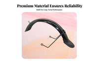 Extended Tail Design Full Coverage Mudguard Dirt Resistant Electric Bike Mudguard Long-Lasting