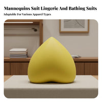 Full Hip Design Half Body Mannequin Solid Wood Base Bra Display Mannequin Sturdy Lingerie Display Form Portable for Clothing Designers, Fashion Present Organizers, Boutiques, Retail Shop S, Window Displays, Photography Studios