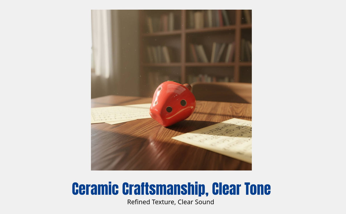 6-Hole Abstract Ocarina, Cartoon Ceramic Flute, Whistle, Entry-Level Music Instrument, Random Color, Children's Gift