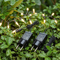 2 Pieces Power Adapter with Extension Cable 12V LED Power Adapter LED Transformer IP44 Waterproof Weather-Resistant
