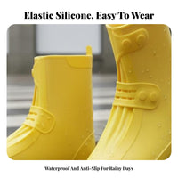 Stretchable Silicone Shoe Cover Easy to Wear Waterproof Rain Boot Cover Flexible for Children, Commuters, Rainy Days, Commuting, Gardening
