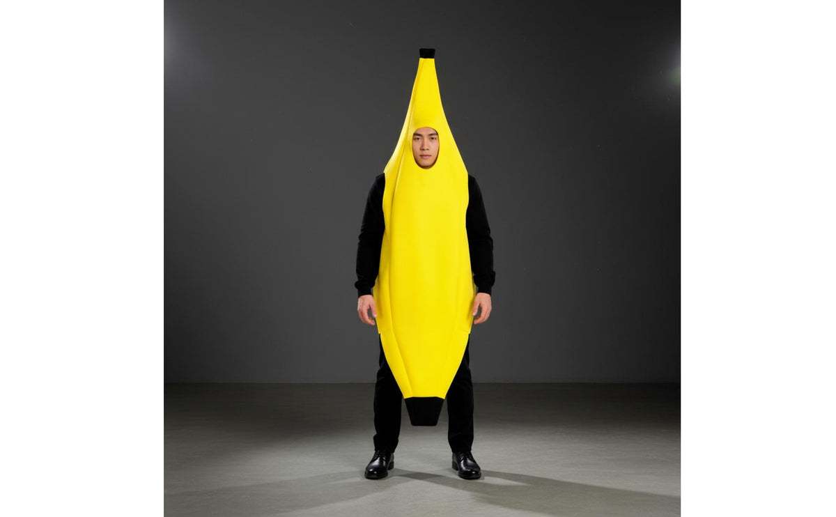 Banana Costume Bright Bright Yellow Fruit Tunic Costume   Outfit for Halloween
