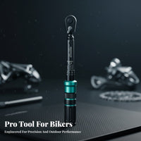 17 Pieces High Precision Two-Wheeler Twist Wrench Set Click Mechanism Mini Bike Twist Wrench Long-Lasting Road Bike Repair Kit CRV Steel Material for Cyclists, Mountain Bikers, DIY Enthusiasts, Cycling, Workshop, Trail Riding, Home Garage