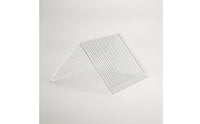 Desk File Organizer Acrylic Desktop File Sorter Triangular Rack with Slots Clear Vinyl Album Storage Transparent for Collectors