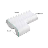 Contoured Memory Foam Sleeping Pillow Textured Side-Lying Support Pillow