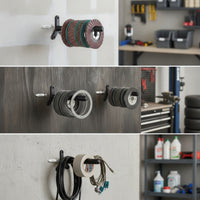 2 Pieces Angle Grinder Disc Holder Wall-Mounted Grinder Disc Holder Organizer Space-Saving Compact for Diyers, Workshop, Garage