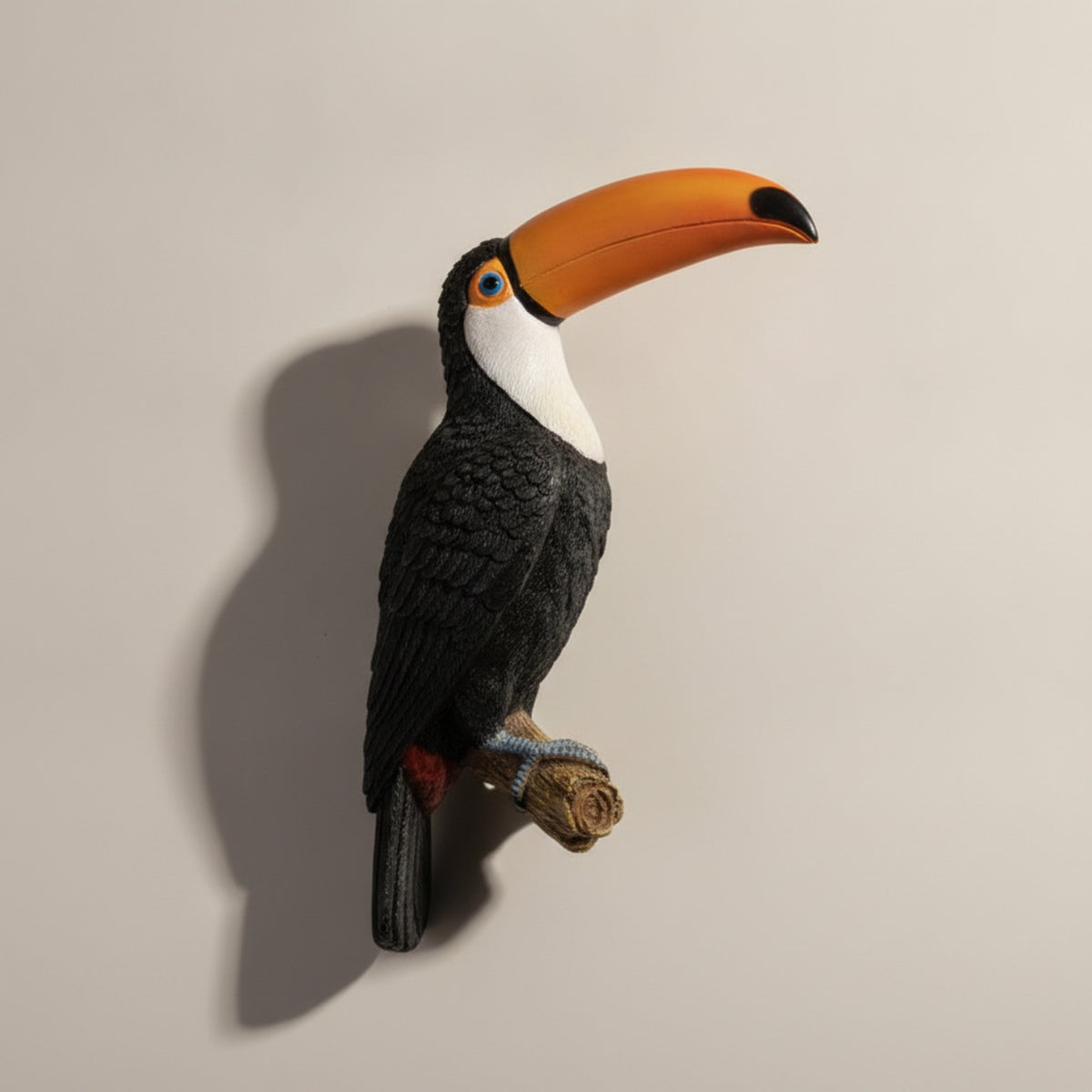 Sculpted Bird Wall Art Nature-Inspired Wall Decor with Bird Lightweight Handpainted for Hallway