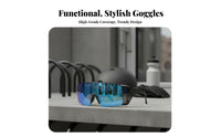 Anti-Spray Safety Goggles Shock Resistant Curved-Fit Safety Goggles Windproof Riding Glasses Wide Vision for Workers, Cycling