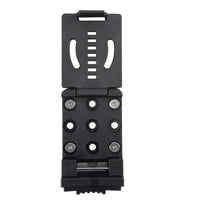 Metal Front Plate Adjustable Belt Tool Holder Mounting Holes Clamp Belt Tool Holder Slotted Cutouts