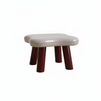 Multi-Functional Round rotating Stool with backrestrest lowlow silhouette Footrest space-saving Indoor Furniture Modern Design for homeowners, Apartment Dwellers, Entryway, Living Room, built-in Closet, Under Desk