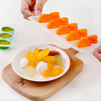 Silicone Ice Cube Tray with Fruit and Shape Designs for DIY Ice Making