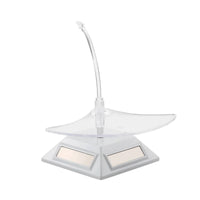 Rotating Display Stand Cordless Solar Display Stand Small for Window Displays