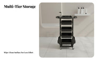 Salon Trolley Cart Portable Hairdressing Tool Cart Salon Trolley with Drawers Effortless-Gliding Wheels Mobile Stylist Station