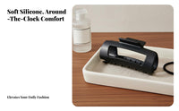 Large Fastener Frosted Finish Silicone Jaw Fastener Rectangular Hair Grip Soft Material Secure Hold for Women
