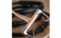Violet Copper D-Shaped Horse Bit Stainless Steel Training Bit Long-Lasting Equestrian Gear Comfortable Mouthpiece