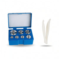 Foam-Lined Calibration Weight Set with Case and Tweezers Precision Weight Set with Tweezers Long-Lasting Weights Corrosion-Resistant for Science Laboratory