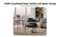 Stackable Square Upholstered Stool adaptable Backless Seat Space-Saving Indoor Furniture Modern Design for Adults, Homeowners, Entertainers, Entryway, Bedroom, Dining Room, morning dining area