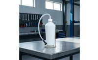 Fluid Collection Bottle with Silicone Tube Manual Brake Bleeder Bottle with Hose Oil Resistant Tool for Mechanics