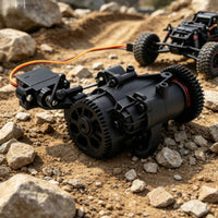 Crawler Transmission with Servo Non-Destructive 1/10 RC Car Gearbox Assembly  with Gear Case
