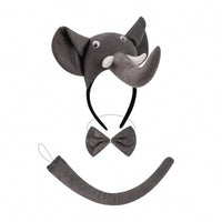 Elephant Headband Padded Headband with Elephant Ears Soft for Cosplayers
