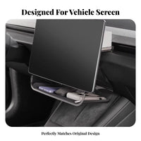Custom Fit Under-Screen Storage Box Keeps Things Organized Behind-Screen Storage Box Easy Installation Car Interior Organizer Hidable Design for Electric Vehicle Owners, Model Y Vehicle Drivers, Commuters, Daily Commute, Road Trips, Dashboard