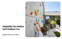 Grip Training Holds Indoor and Outdoor Use Shaped Climbing Grip Stable Mounting Easy Installation for Adults, Beginners, School