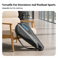 Thickened Cloth Adult Tennis Racket Bag Lightweight Tennis Racquet Bag Padded Teardrop Racket Case Large Pocket for Adults