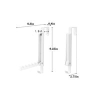 2 Pieces Foldable over-the-Door Hooks Space-Saving over the Door Hanger Slim Versatile for Bathroom, Entryway