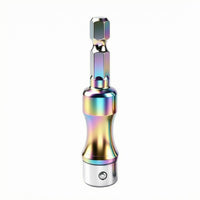 Hex Shank Socket Adapter Ball-Lock Hex to Socket Adapter Drive Converter Coated Finish