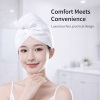 Double Layer Drying Towel Cap, Super Absorbent Thick Turban for Women Wrap for Travel Hotel Gym, 25.6 X 9.8 Inch Quality