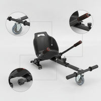Compact Kart Frame with Seat Padded Drift Kart Chassis for Garage Projects