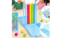 2 Pieces Colorful Color Stack Challenge Game Hands-on Color Matching Stacking Game Educational Smooth for Travel