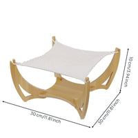 Cat Hammock Gentle Feline Hammock with Wooden Frame Supportive for Cats, Kittens