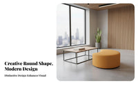 Creative design Cylindrical Pouf Multi-Purpose Indoor Seating Comfortable Stool Modern Design for Office Workers, Homeowners, Kindergarten, Shopping Mall, Rest Area, Living Room