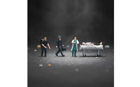 5 Pieces Hand-Painted 1/64 Scale Rescue Team Figures Highly Detailed Paramedic Figurine Set for Hobbyists