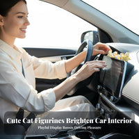 Versatile Decoration Car Dashboard Cat Ornament Ideal Gift Car Dashboard Cat Figure Easy To Install for Women, Office Workers, Home