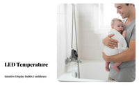 Infant Bath Thermometer Instant Digital Shower Thermometer Water Resistant Shower Water Temperature Gauge for Infants, Parents, Bathtub, Kitchen Sink