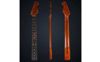 Electric Guitar Neck with Rosewood Fingerboard Adjustable Electric Guitar Neck Instrument Part 6-String Natural Wood Finish