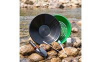 6 Pieces Panning Basin with Sieve Portable Gold Panning Set Compact Bouteille D'aspiration for Hobbyists