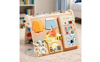 LED Busy Life Skills Panel Skills Training Four-in-One Sensory Board Multifunction Infant Toy for Infants, Young Children, Home, Nursery, Preschool