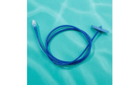 Coiled Snorkel Transparent Mouthpiece Breathing Tube Water Sports Gear Silicone