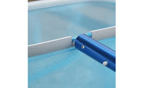 Aluminum Frame Pool Skimmer Net Fine-Mesh Pool Cleaning Net Heavy Duty Leaf Skimmer Deep